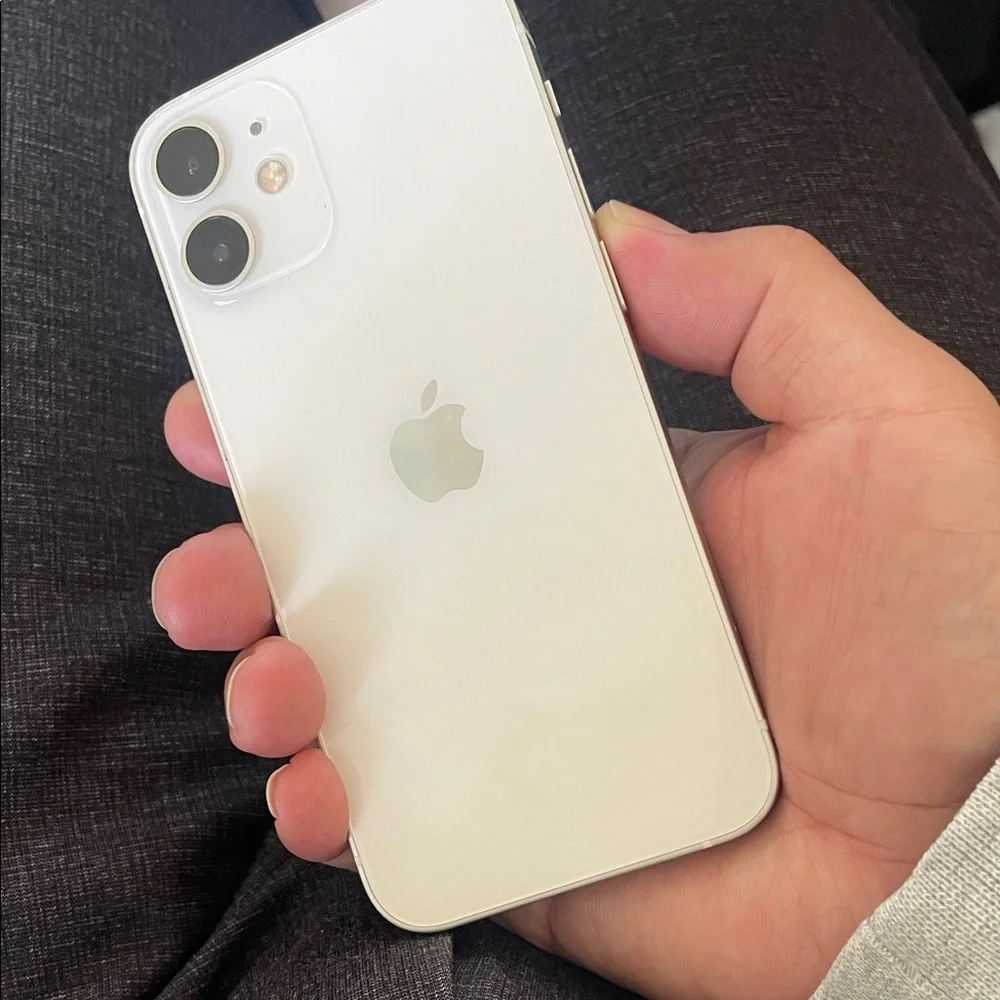 Apple iPhone 12 Mini unlocked White Back with Dual Camera